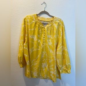 2X Women's Blouse Brand St. John Bay Round Neck 3/4 Sleeve